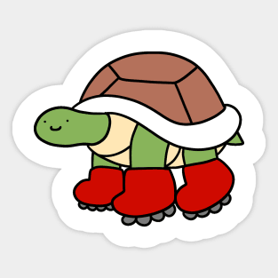 Roller Skates Turtle Sticker